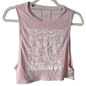 Lululemon Muscle Love Crop Tank *Expression - Petals, Size 6